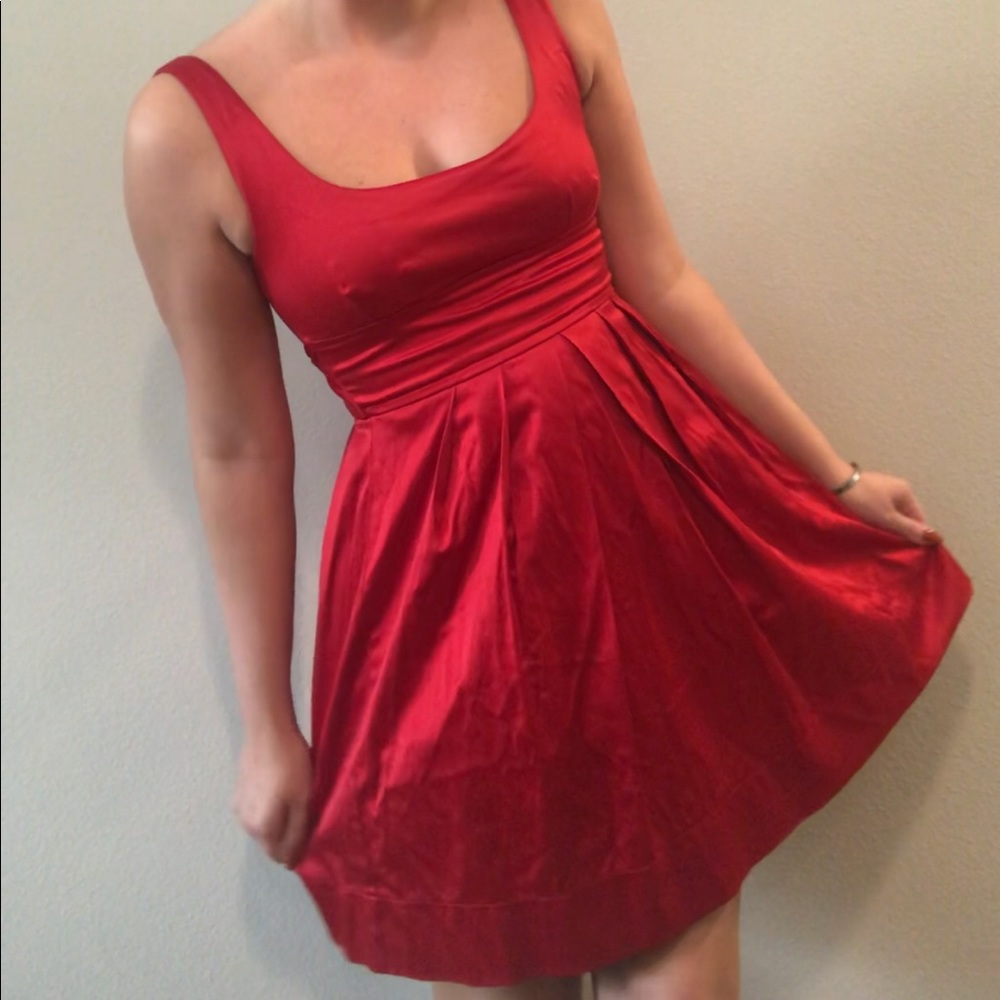 Satin Silky Red Dress